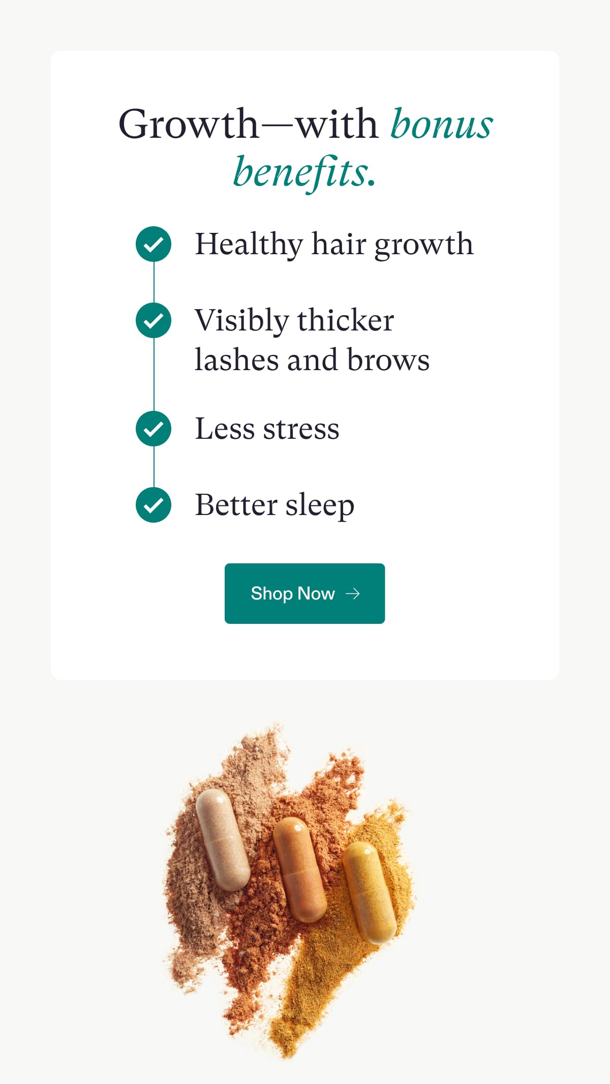 The multitasking hair growth supplement. Nutrafol